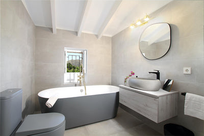 Badezimmer der Finca Monteluz bei Pollença, Mallorca
