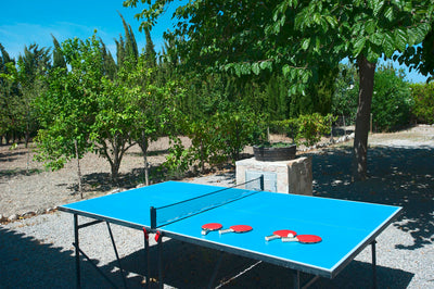 Terrasse der Finca Nobleza bei Alcúdia, Mallorca