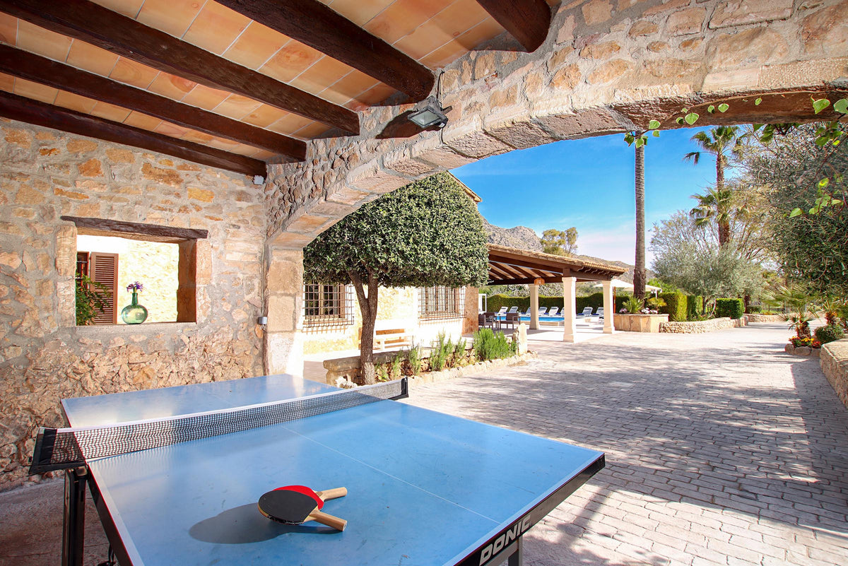 Fassade der Finca Palma Papa bei Cala Sant Vicenç, Mallorca