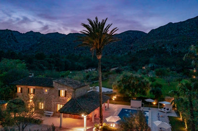Privater Pool der Finca Palma Papa bei Cala Sant Vicenç, Mallorca