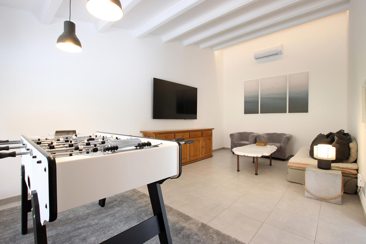Spielzimmer der Finca Palma Papa bei Cala Sant Vicenç, Mallorca