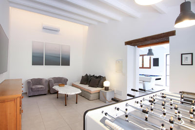Spielzimmer der Finca Palma Papa bei Cala Sant Vicenç, Mallorca
