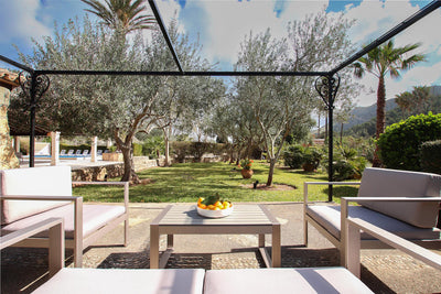 Sitzbereich auf der Terrasse – Finca Palma Papa bei Cala Sant Vicenç, Mallorca
