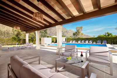 Sitzbereich auf der Terrasse – Finca Palma Papa bei Cala Sant Vicenç, Mallorca
