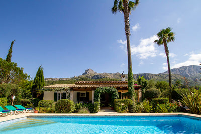 Pool der Finca Plan Verde bei Pollença, Mallorca