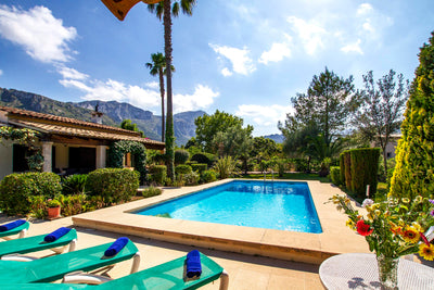 Pool der Finca Plan Verde bei Pollença, Mallorca