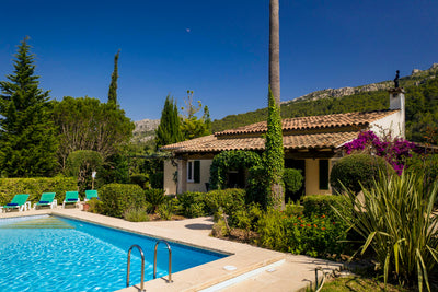 Pool der Finca Plan Verde bei Pollença, Mallorca