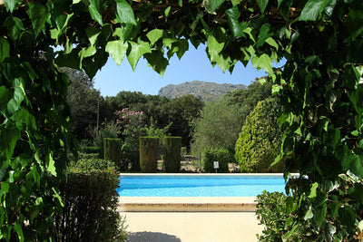 Pool der Finca Plan Verde bei Pollença, Mallorca