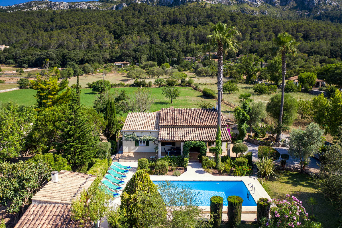 Pool der Finca Plan Verde bei Pollença, Mallorca