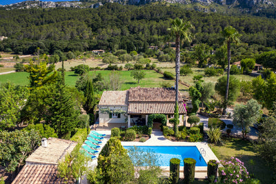 Pool der Finca Plan Verde bei Pollença, Mallorca