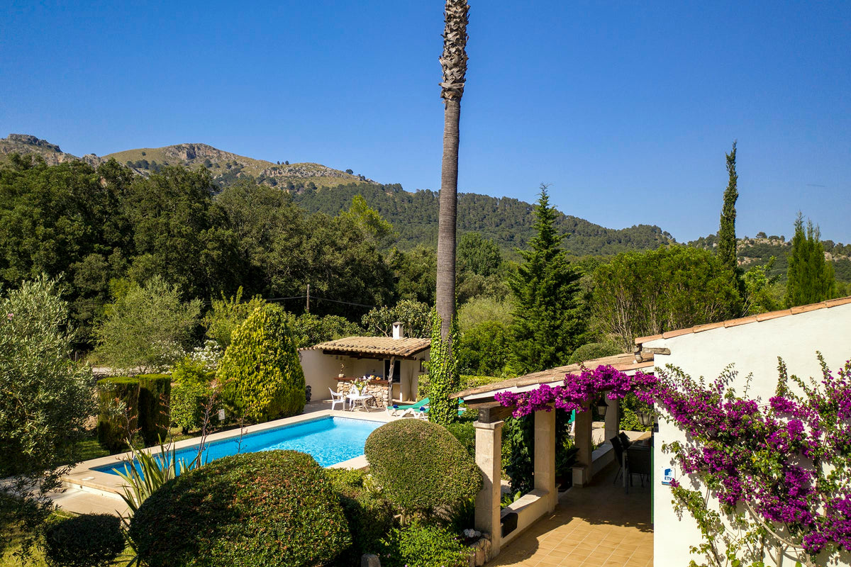 Pool der Finca Plan Verde bei Pollença, Mallorca