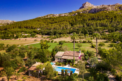Pool der Finca Plan Verde bei Pollença, Mallorca
