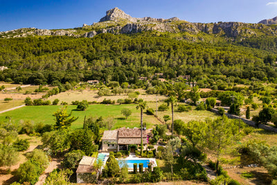 Pool der Finca Plan Verde bei Pollença, Mallorca
