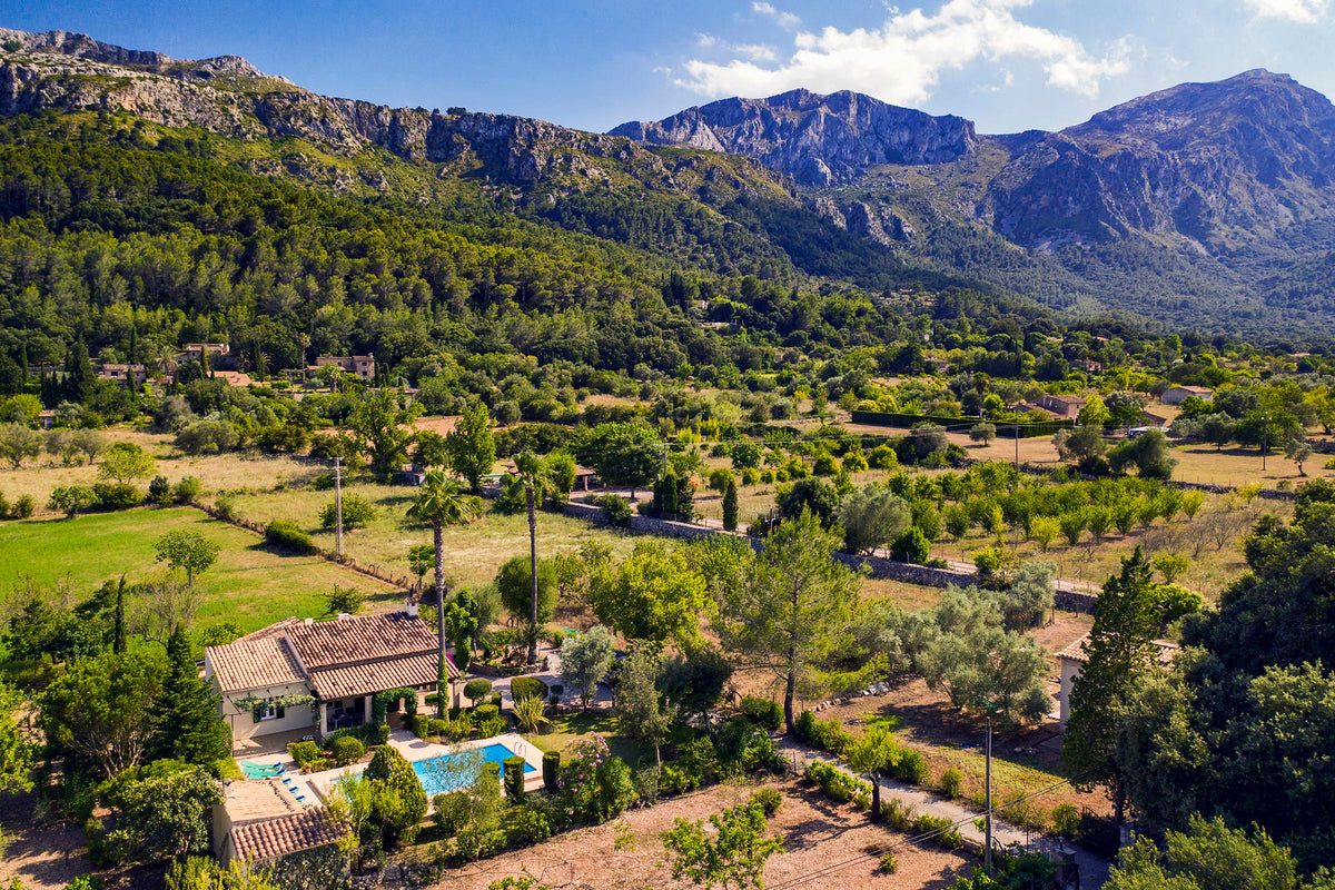 Pool der Finca Plan Verde bei Pollença, Mallorca