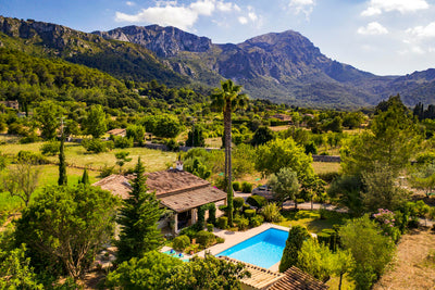 Pool der Finca Plan Verde bei Pollença, Mallorca