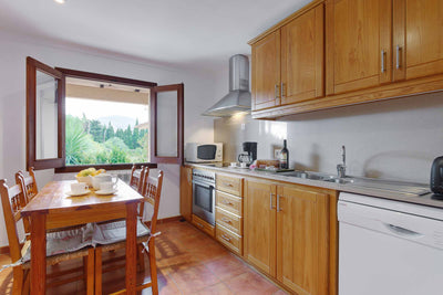Küche der Finca Sa Calma bei Pollença, Mallorca