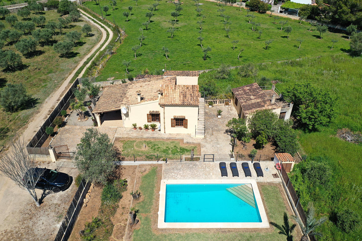 Pool der Finca Sa Clastra bei Port de Pollença, Mallorca