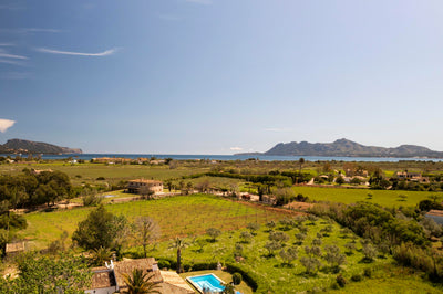 Pool der Finca Sa Clastra bei Port de Pollença, Mallorca