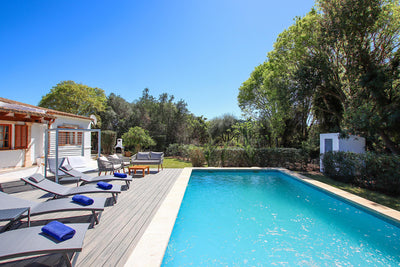 Pool der Finca Sa Felicitat bei Pollença, Mallorca