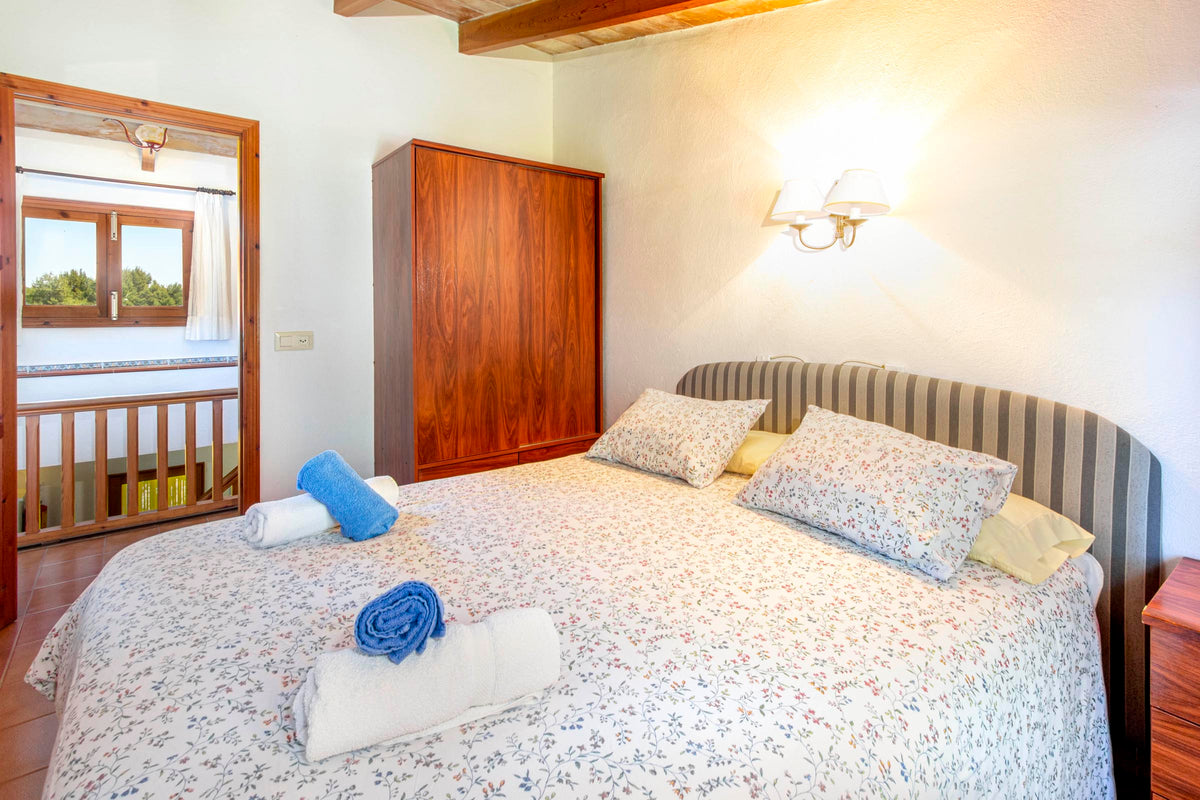 Schlafzimmer der Finca Sa Pedra bei Pollença, Mallorca