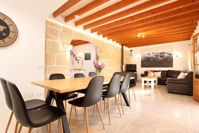 Essbereich der Finca Sa Vinya bei Pollença, Mallorca