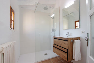 Badezimmer der Finca Son Celesti bei Pollença, Mallorca