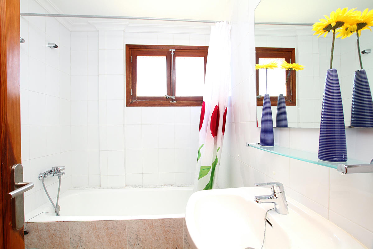 Badezimmer der Finca Son Florina bei Port de Pollença, Mallorca