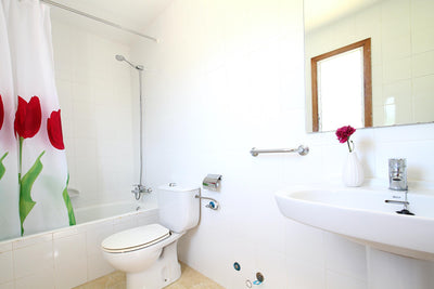 Badezimmer der Finca Son Florina bei Port de Pollença, Mallorca