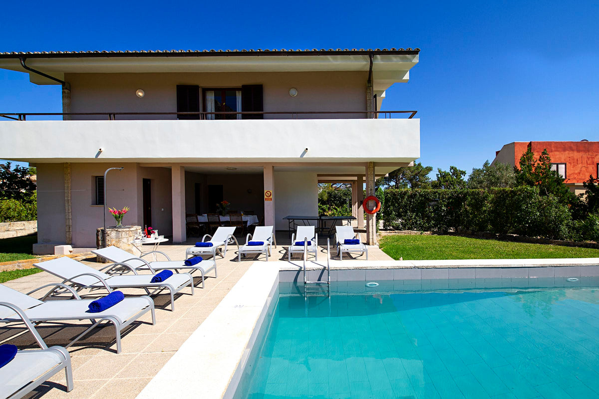 Pool der Finca Son Florina bei Port de Pollença, Mallorca