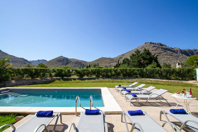 Pool der Finca Son Florina bei Port de Pollença, Mallorca