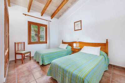 Schlafzimmer der Finca Son Florit bei Cala Sant Vicenç, Mallorca