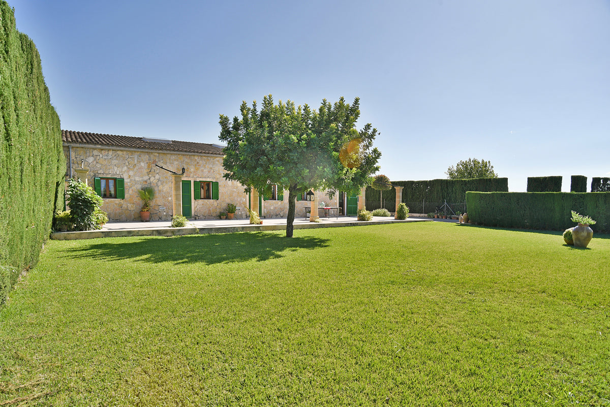 Außenansicht der Finca Son Lluny bei Sencelles, Mallorca