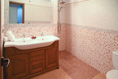 Badezimmer der Finca Son Lluny bei Sencelles, Mallorca