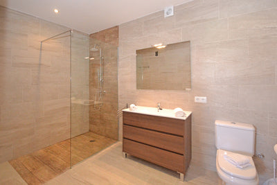 Badezimmer der Finca Son Lluny bei Sencelles, Mallorca