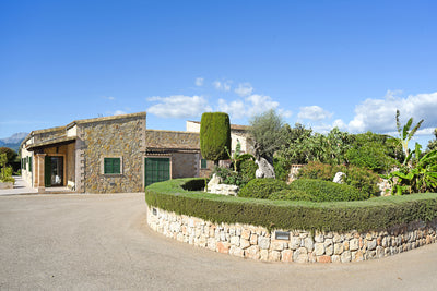 Garten der Finca Son Lluny bei Sencelles, Mallorca