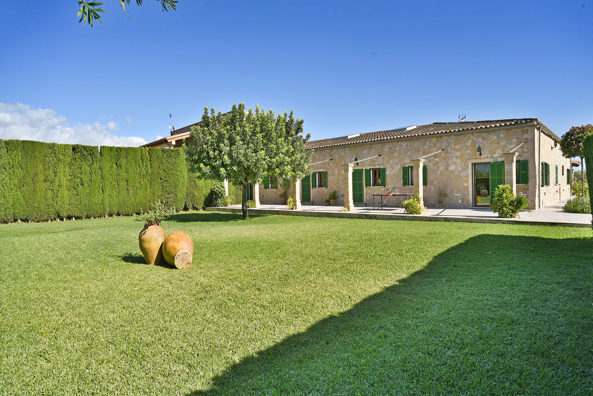Gartenanlage der Finca Son Lluny bei Sencelles, Mallorca