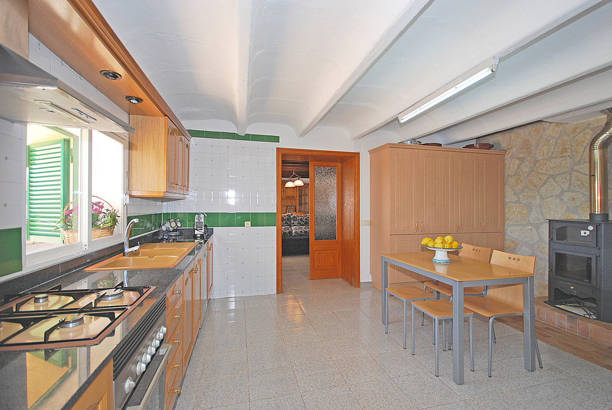 Küche der Finca Son Lluny bei Sencelles, Mallorca