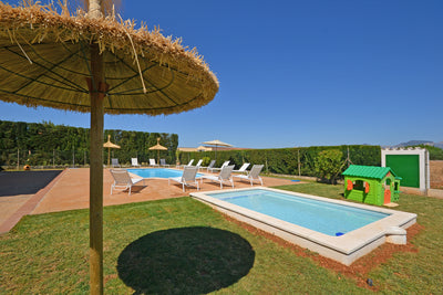 Privater Pool der Finca Son Lluny bei Sencelles, Mallorca