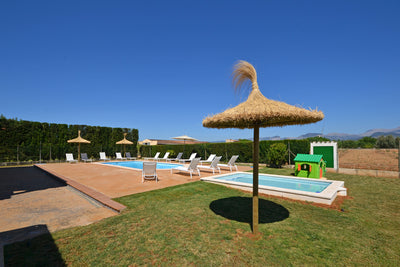 Privater Pool der Finca Son Lluny bei Sencelles, Mallorca