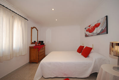 Schlafzimmer der Finca Son Lluny bei Sencelles, Mallorca