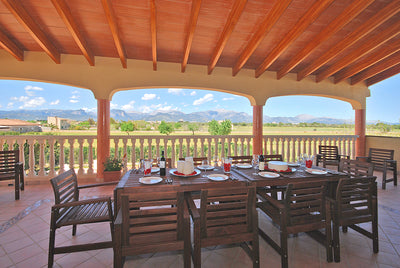 Veranda mit Sitzplätzen – Finca Son Lluny bei Sencelles, Mallorca