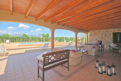 Veranda mit Sitzplätzen – Finca Son Lluny bei Sencelles, Mallorca