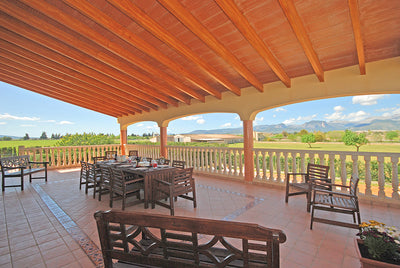 Veranda mit Sitzplätzen – Finca Son Lluny bei Sencelles, Mallorca
