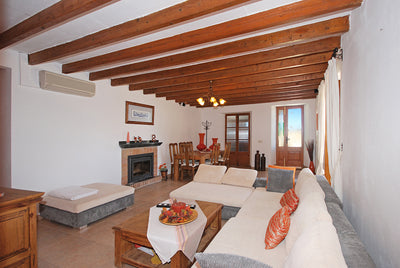Sitzecke der Finca Son Lluny bei Sencelles, Mallorca
