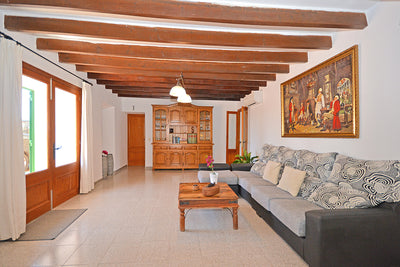 Sitzecke der Finca Son Lluny bei Sencelles, Mallorca