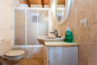 Badezimmer der Finca Son Verd bei Pollença, Mallorca