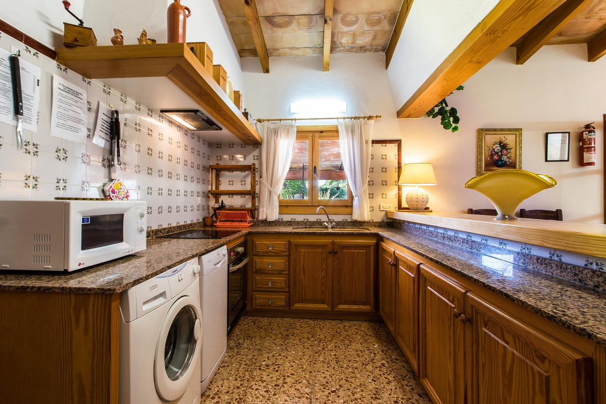 Küche der Finca Son Verd bei Pollença, Mallorca