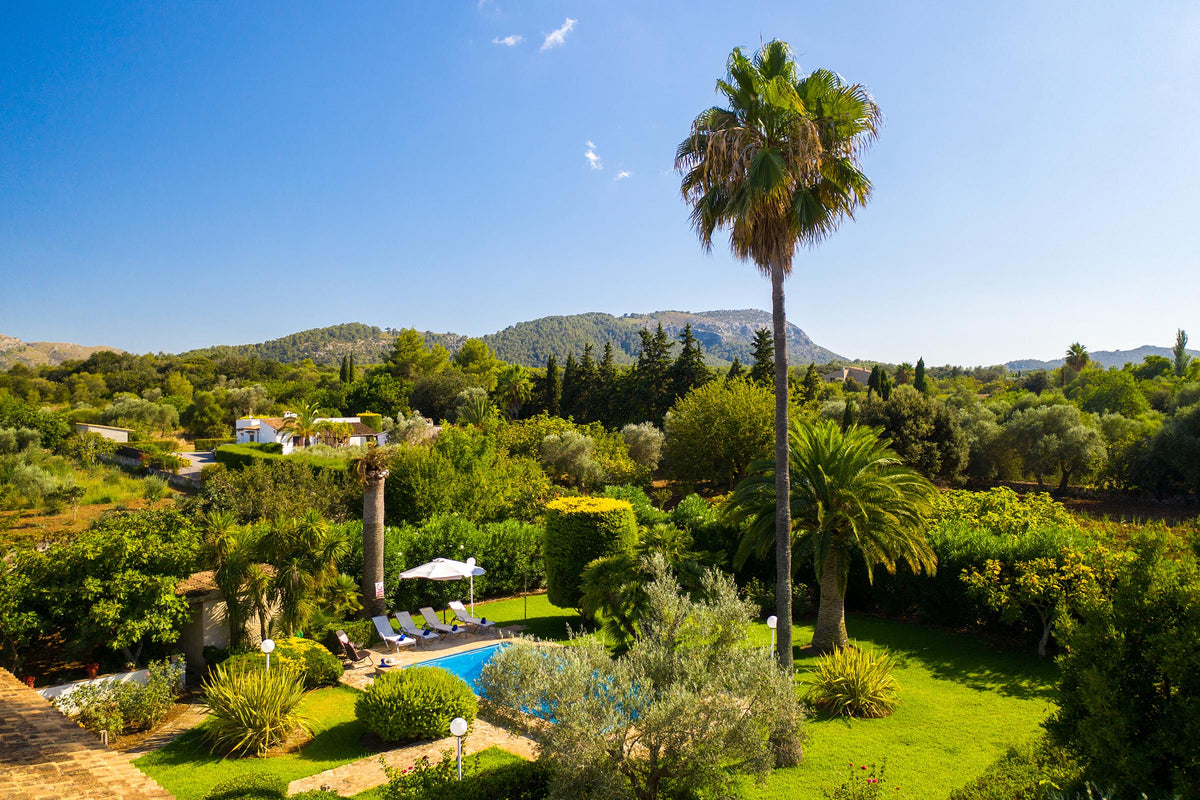 Pool der Finca Son Verd bei Pollença, Mallorca