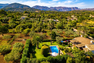 Pool der Finca Son Verd bei Pollença, Mallorca