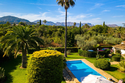 Pool der Finca Son Verd bei Pollença, Mallorca